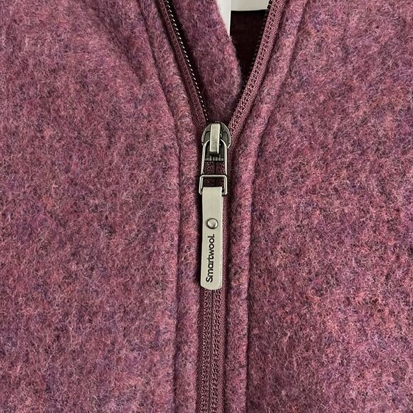 Smartwool Women's $175 Size S Hudson Trail Fleece Poncho NWT Purple - Picture 2 of 11